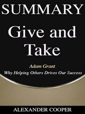 cover image of Summary of Give and Take